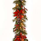Alternate image 0 for National Tree Company 9-Foot Tartan Plaid Pre-Lit Garland with Warm White LED Lights