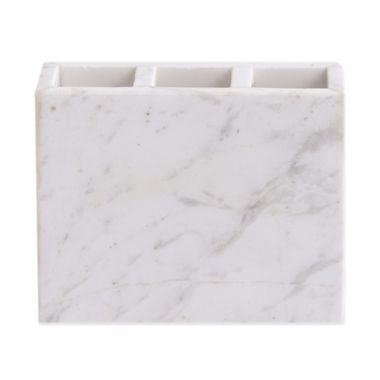 Camarillo Marble Toothbrush Holder in White. View a larger version of this product image.