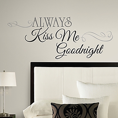 Sayings Home Decor Always Kiss Me Goodnight Metal Light Switch Plate Cover 