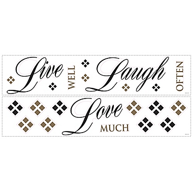 RoomMates Live Love Laugh Quote Wall Decals. View a larger version of this product image.