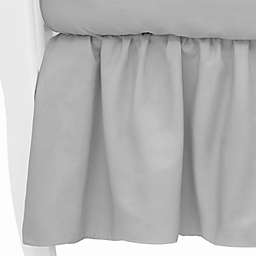 TL Care® Mix & Match Cotton Percale Crib Skirt in Grey