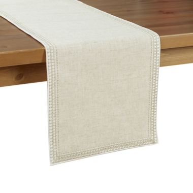 Superion Table Runner in Natural. View a larger version of this product image.