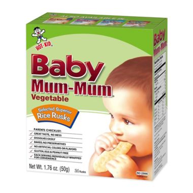 Hot-Kid&reg; 1.76 oz. 24-Count Baby Mum-Mum&reg; Vegetable Rice Biscuits. View a larger version of this product image.