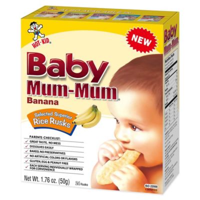 Hot-Kid&reg; 1.76 oz. 24-Count Baby Mum-Mum&reg; Banana Selected Superior Rice Biscuits