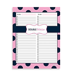 Kahootie Co® 2-Category To Do Notepad in Pink/Blue