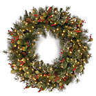 Alternate image 0 for National Tree 2-Foot 6-Inch Wintry Pine Christmas Wreath