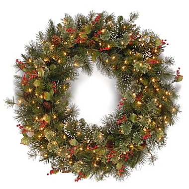 National Tree 2-Foot 6-Inch Wintry Pine Christmas Wreath. View a larger version of this product image.