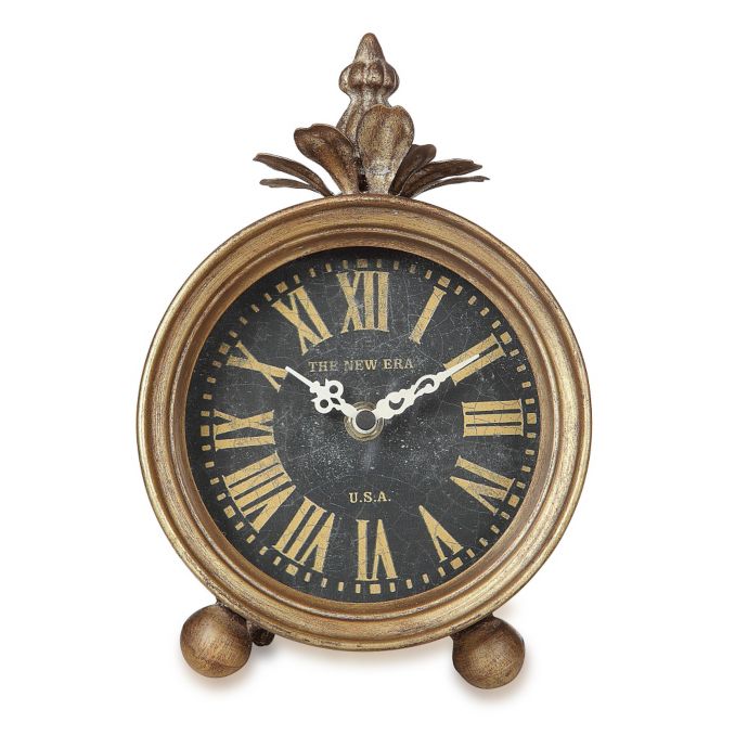 Table Clock in Gold Bed Bath & Beyond