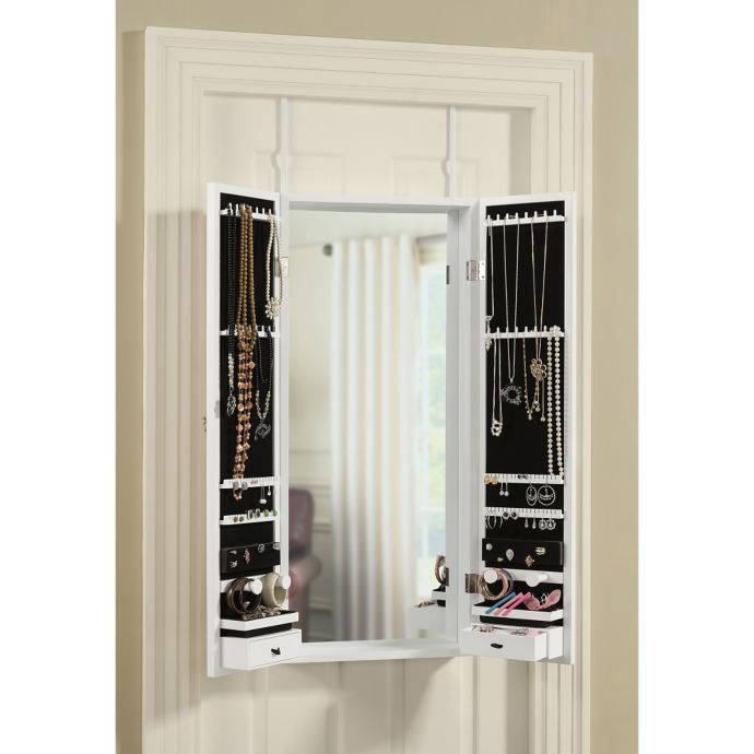 Door Solutions Over The Door Tri Fold Mirror And Jewelry