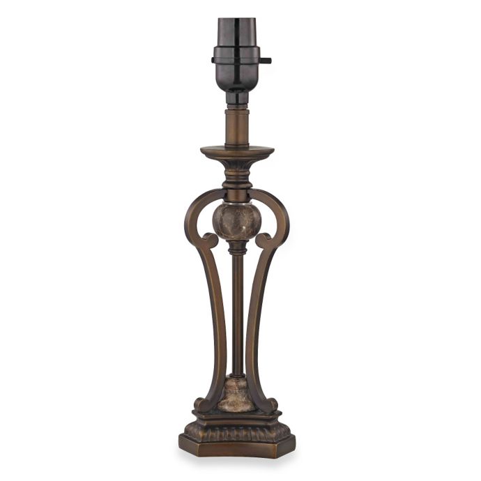 Small Marble Accent Lamp Base in Bronze | Bed Bath & Beyond