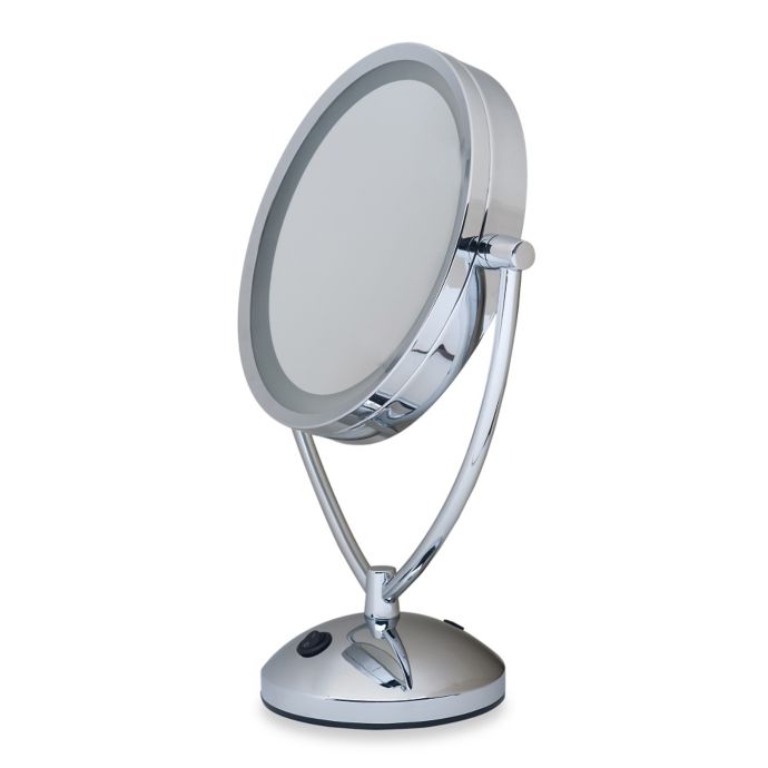 Buy 1x/10x Magnifying Lighted Chrome Vanity Mirror from Bed Bath & Beyond