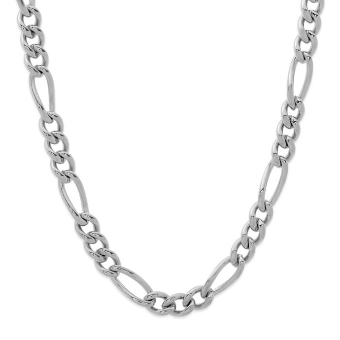 Stainless Steel 24-Inch Men's Figaro Chain | Bed Bath & Beyond