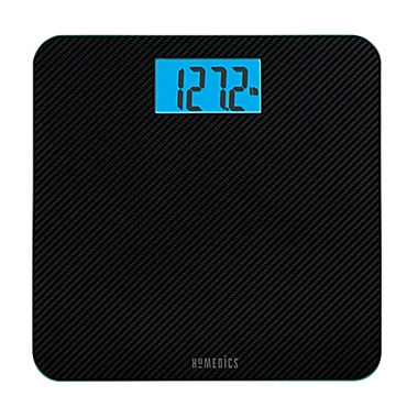 HoMedics&reg; Carbon Fiber Glass Bathroom Scale. View a larger version of this product image.