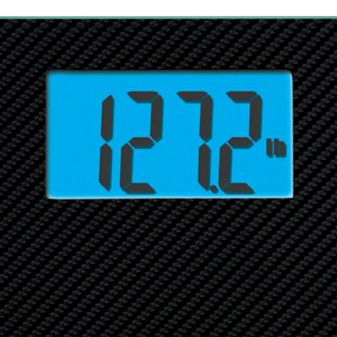 HoMedics&reg; Carbon Fiber Glass Bathroom Scale. View a larger version of this product image.