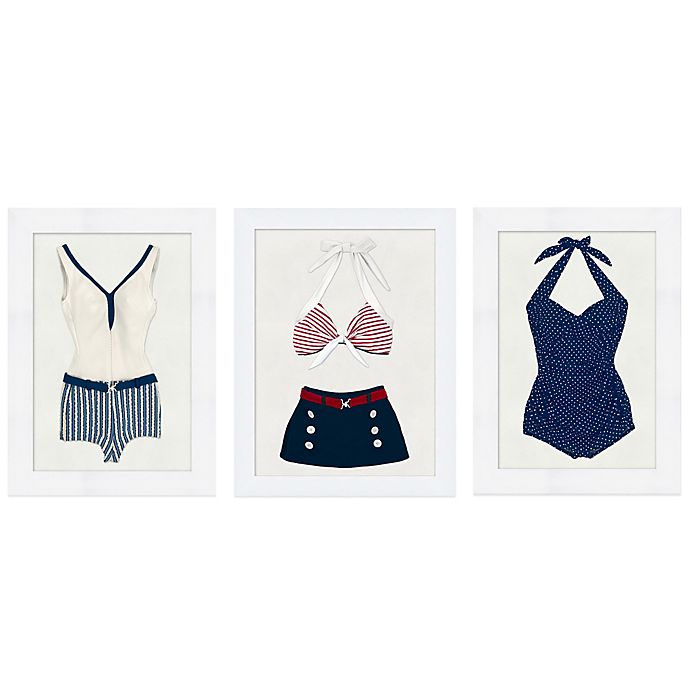 Vintage Swim Suits Wall Art Collection | Bed Bath & Beyond