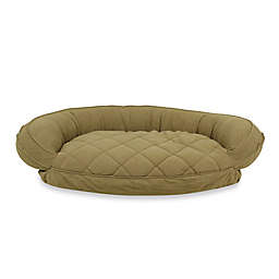 Carolina Pet Company Quilted Bolster Pet Bed with Moisture Barrier Protection