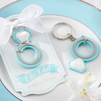 with this ring engagement ring keychain