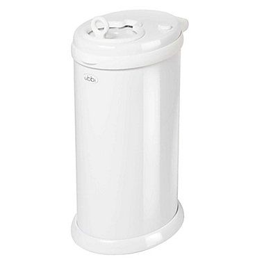 Ubbi&reg; Diaper Pail in White. View a larger version of this product image.