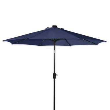 Destination Summer 9-Foot Aluminum Solar Umbrella. View a larger version of this product image.
