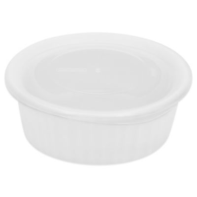 white baking dish