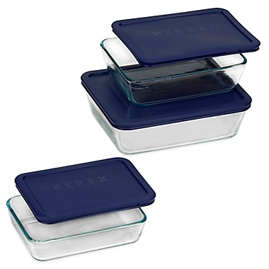 Pyrex&reg; Simply Store&reg; 6-pc Rectangular Set. View a larger version of this product image.