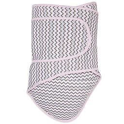 Miracle Blanket® Chevron Swaddle in Pink/Grey