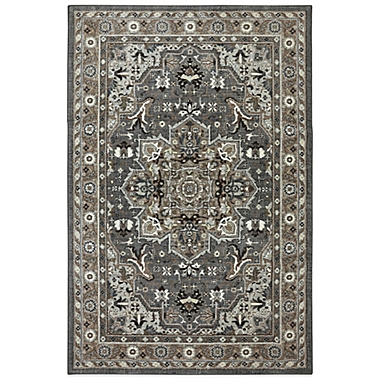 Karastan Euphoria Rhodes 5-Foot 3-Inch x 7-Foot 10-Inch Rug in Ash Grey. View a larger version of this product image.