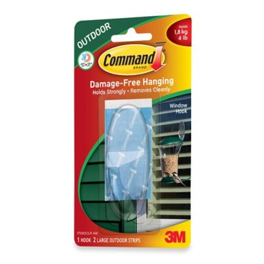 3M Command Large Outdoor Hook in Clear. View a larger version of this product image.