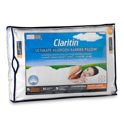Claritin&reg; Ultimate Allergen Barrier Clearloft&trade; Embossed Side Sleeper Pillow