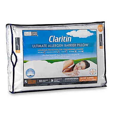 Claritin&reg; Ultimate Allergen Barrier Clearloft&trade; Embossed Side Sleeper Pillow. View a larger version of this product image.
