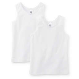 carter's® Size 3T 2-Pack Cotton Camisole Tanks in White