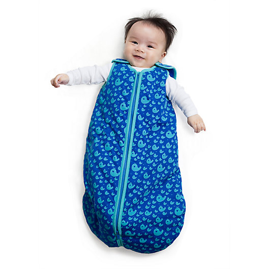 Alternate image 1 for Baby Deedee® Sleep Nest® Tee Small Sleeping Bag in Happy Whales
