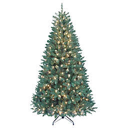 Kurt Adler 7-Foot Pre-Lit Point Pine Christmas Tree