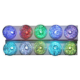 Kurt Adler 10-Light G40 Tinsel Ball LED Light Set