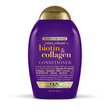 OGX&reg; 13 oz. Extra Strength Extra Volume + Biotin &amp; Collagen Conditioner. View a larger version of this product image.