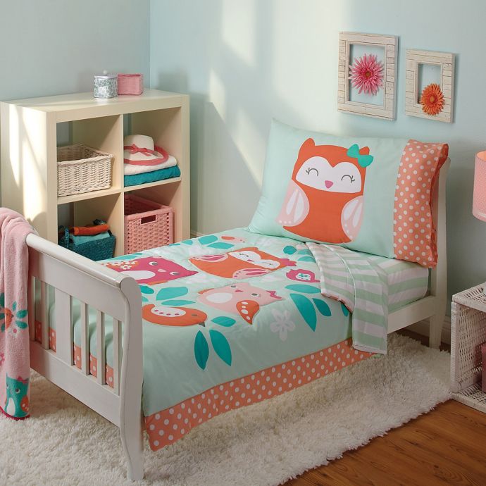 Carter's® Too Cute to Hoot 4-Piece Toddler Bedding | Bed ...