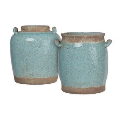 A&B Home Surry Ceramic Vase Pale Green 