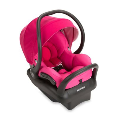 pink car seat and stroller