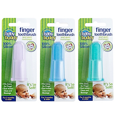 Baby Buddy Silicone Finger Toothbrush. View a larger version of this product image.