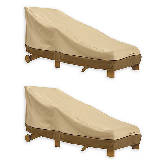 Alternate image 1 for Classic Accessories® Veranda Medium Patio Chaise Lounge Covers (Set of 2)