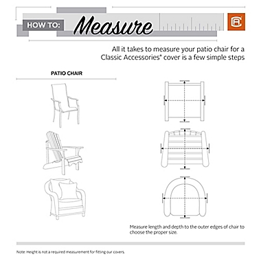 Classic Accessories&reg; Veranda Adirondack Chair Cover in Natural/Brown. View a larger version of this product image.