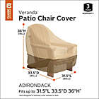 Alternate image 8 for Classic Accessories&reg; Veranda Adirondack Chair Cover in Natural/Brown