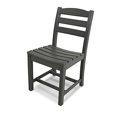 POLYWOOD&reg; La Casa Dining Side Chair in Grey. View a larger version of this product image.