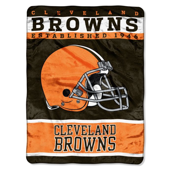 Cleveland Browns Large Plush Fleece Raschel Blanket 60 x ...