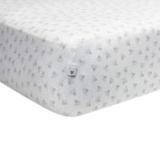 Burt's Bees Baby&reg; Honeybee Organic Cotton Fitted Crib Sheet in Heather Grey