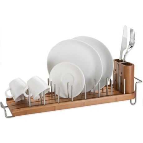 Buy Bamboo Dish Rack and Drainer from Bed Bath & Beyond