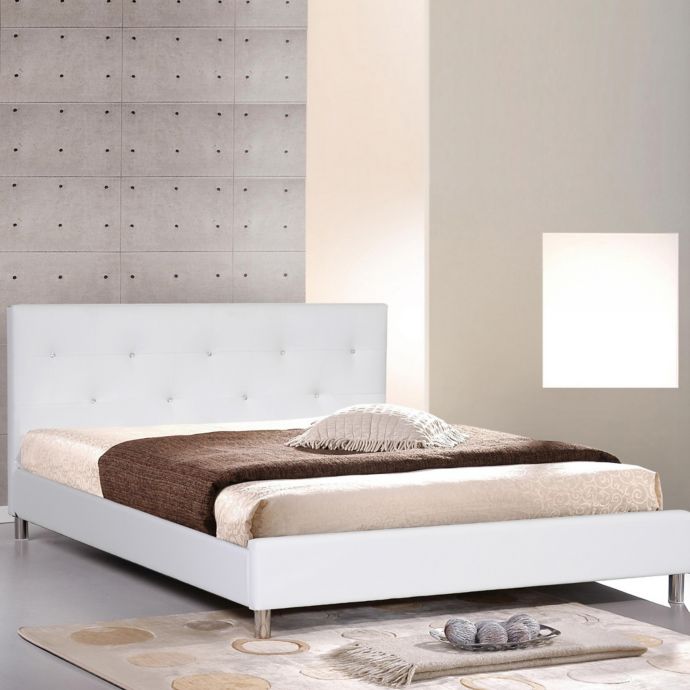 Baxton Studio Barbara Modern Platform Bed with Crystal ...