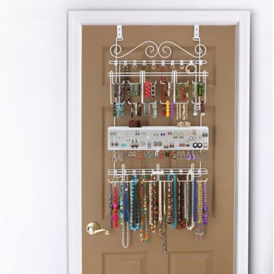 Over-the-Door Jewelry Organizer in White  Bed Bath and Beyond Canada