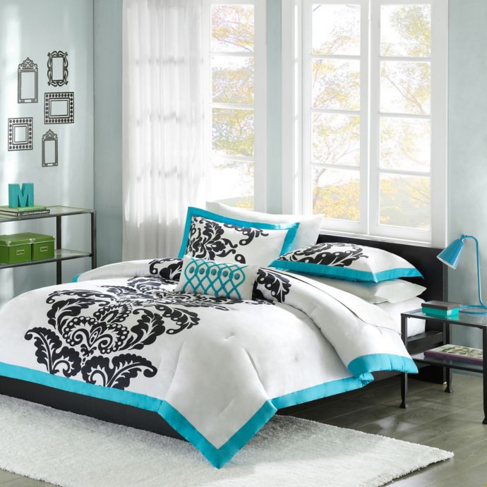 Mizone Florentine Comforter Set In Teal Bed Bath Beyond