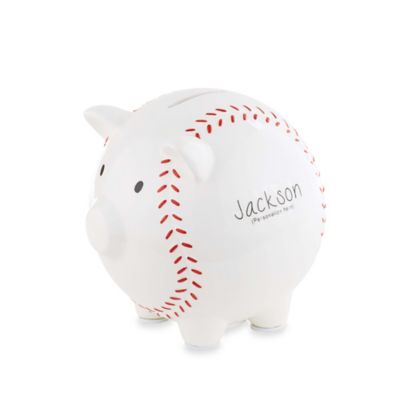 baseball piggy bank